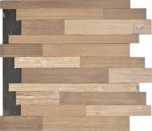 pannelli autoadesivi in vero legno composito beige marrone HSC muro di legno piastrelle backsplash cucina splashback MOS170-PW1
