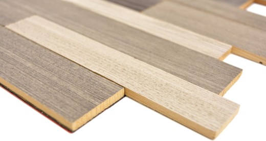 pannelli autoadesivi in vero legno composito grigio beige HSC parete in legno piastrelle backsplash cucina MOS170-PW3