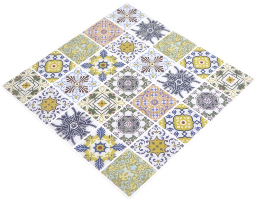 ornamenti in vinile autoadesivi in lamina di mosaico in stile country retro vintage backsplash cucina