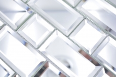 Mosaico di vetro tessere di mosaico argento specchio piastrelle di mosaico specchio cucina doccia bagno