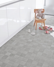 Mosaico retro vintage dipinto a mano in ceramica grigio MOS22-CELLO_m