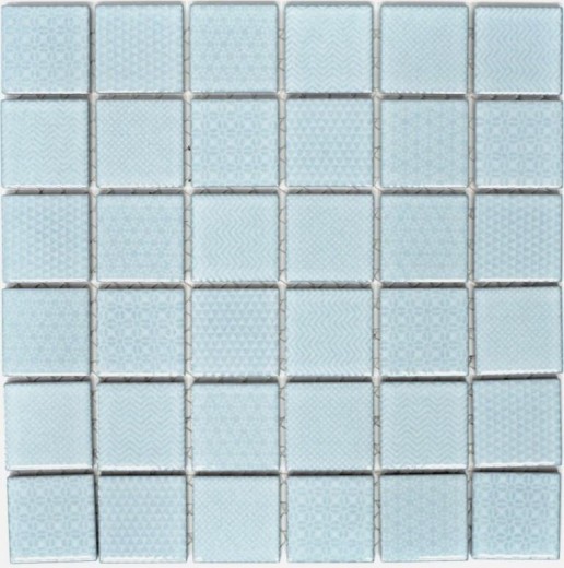 Campione a mano di mosaico TURQUOISE AQUA BLUE LIGHT BATHROOM piastrelle piscina backsplash cucina MOS16-0402_m