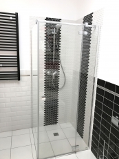 Campione a mano Mini Metro Subway mosaico piastrelle ceramica BIANCO piastrelle backsplash cucina MOS26-0102_m