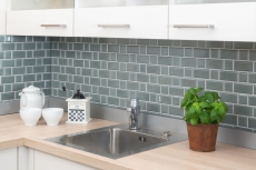 Campione a mano Metro Subway mosaico piastrelle in ceramica backsplash cucina parete benzina MOS26WM-0218_m