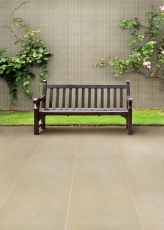 Piastrella di mosaico dipinta a mano in ceramica beige effetto pietra beige backsplash cucina MOS24-STSO67_m