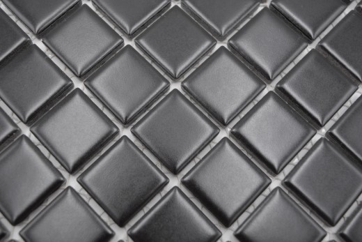 Mosaico dipinto a mano in ceramica BLACK MATT backsplash piastrelle da parete cucina MOS18-0311_m