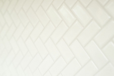 Rivestimento per vasca a mosaico dipinto a mano in ceramica a spina di pesce bianco opaco MOS24-CHB05WM_m
