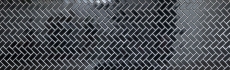 Piastrella di mosaico a mano in ceramica a spina di pesce nera lucida piastrella di mosaico per pavimento MOS24-CHB6BG_m
