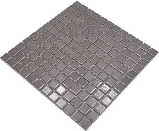 Piastrella di mosaico dipinta a mano in ceramica metallo grigio per cucina BAD MOS18D-0204_m