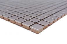 Mano modello mosaico piastrelle in acciaio inox argento argento acciaio lucido piastrelle backsplash cucina MOS129-15G_m