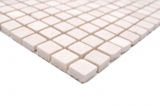 Piastrella di mosaico dipinta a mano marmo pietra naturale bianco Botticino Anticato MOS38-0104_m