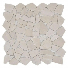 Piastrella di mosaico dipinta a mano marmo pietra naturale bianco cava Ciot Botticino Anticato MOS44-0104_m