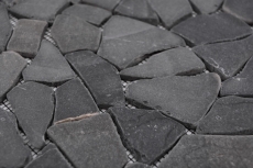 Piastrella di mosaico dipinta a mano marmo pietra naturale nero cava Ciot Neromarquina MOS44-30-120_m