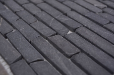 Piastrella di mosaico dipinta a mano marmo pietra naturale nero Brick Nero Marquina MOS40-0125_m