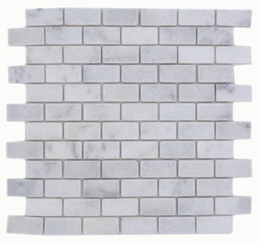 Piastrella di mosaico dipinta a mano marmo pietra naturale bianco Brick Ibiza Antique Marble MOSSopo-46692_m