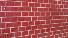Piastrella di mosaico modellata a mano specchio quarzo composito pietra artificiale Brick Rosso artificiale MOS46-ASMB4_m