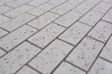 Mosaico dipinto a mano backsplash quarzo pietra artificiale composita Brick Artifical grey MOS46-0204_m