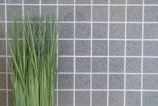 Piastrelle di mosaico dipinte a mano backsplash quarzo composito pietra artificiale Grigio artificiale MOS46-ASM43_m