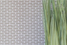 Mosaico dipinto a mano ECO Recycling GLAS Brick Smalto crema opaco MOS140-B23C_m