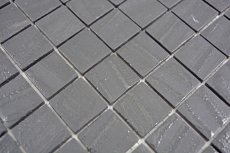 Piastrella di mosaico campione a mano ECO Recycling GLAS ECO nero antracite MOS360-03_m