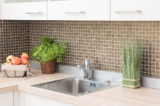 Piastrella di mosaico campione a mano ECO Recycling GLAS ECO satin gold MOS360-05_m