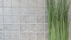 Piastrella di mosaico dipinta a mano Mosaico di vetro traslucido Struttura in argento cristallo BAGNO WC Cucina MURO MOS68-4SB21_m