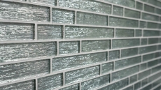Piastrella di mosaico dipinta a mano Mosaico di vetro composito traslucido Crystal Chic argento MOS86-8CSV_m