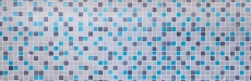 Piastrella di mosaico dipinta a mano Backsplash di piastrelle Mosaico di vetro traslucido blu-grigio Cristallo di resina blu-grigio MOS82-0402_m