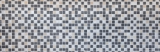 Piastrella di mosaico dipinta a mano Grigio traslucido nero Mosaico di vetro Cristallo Resina grigio nero argento MOS83-0226_m