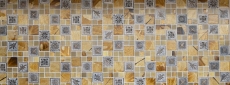 Piastrella di mosaico dipinta a mano Oro traslucido Combinazione di mosaico di vetro Cristallo Resina oro Ornamento MOS88-0790_m