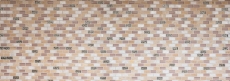 Piastrella di mosaico decorata a mano Backsplash di piastrelle beige traslucido Brick Mosaico di vetro Pietra di cristallo Shell beige MOS87-B05S_m