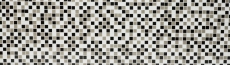 Piastrella di mosaico dipinta a mano Rivestimento autoadesivo Traslucido marrone bianco nero Mosaico di vetro Cristallo marrone bianco nero MOS200-4CM30_m