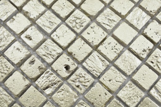 Mosaico di pietra dipinto a mano in resina oro piastrelle da parete backsplash cucina bagno MOS88-0707_m