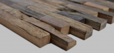 Mano campione legno mosaico composito stivale legno vecchio FSC mosaico piastrelle parete backsplash cucina bagno MOS160-21_m