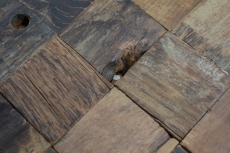 Campione a mano di legno mosaico stivale Old Wood legno FSC mosaico piastrelle parete backsplash cucina bagno MOS160-23_m