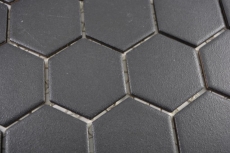 Mano modello mosaico ceramico esagono nero R10B piatto doccia pavimento piastrella mosaico piastrella cucina bagno pavimento MOS11H-0303-R10_m