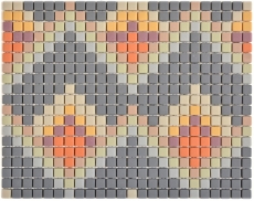 Mosaico di VETRO dipinto a mano Roma grigio chiaro opaco piastrelle di mosaico muro backsplash cucina bagno MOS140-RO4_m