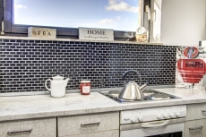 Mini Metro Subway mosaico piastrelle ceramica nera backsplash cucina MOS26-0302_f | 10 tappetini mosaico