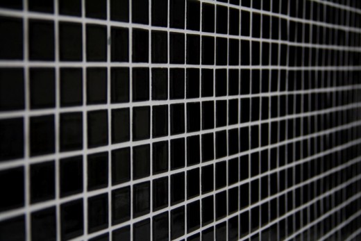 Piastrella a mosaico in ceramica NERO LUCIDO parete backsplash cucina MOS18-0302_f