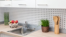Piastrella di mosaico in ceramica Basket bianco opaco nero opaco MOS13-CBAS19_f