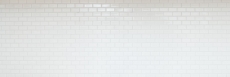 Rivestimento per vasca a mosaico in ceramica mattone bianco opaco MOS24-03WM_f