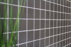 Piastrella a mosaico ceramica grigio metallo opaco backsplash cucina backsplash MOS16B-0211_f