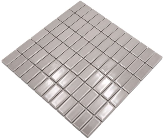 Piastrella a mosaico tondini in ceramica fango lucido piastrella WC bagno MOS24D-2401_f