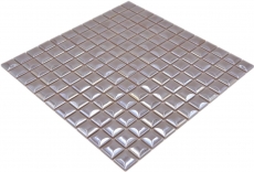 Piastrella di mosaico ECO GLAS caffè metallizzato 3DF MOS350-24_f | 10 tappetini di mosaico