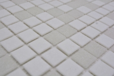 Mosaico piastrelle vetro bianco piastrelle bagno piastrelle doccia alzatina piastrelle specchio MOS52-0103_f | 10 mosaico tappetini