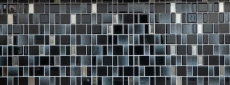 Piastrella a mosaico Nero traslucido Combinazione nero cangiante MOS68-035B_f | 10 tappetini a mosaico