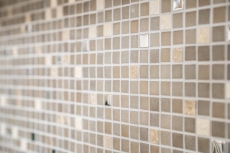 Piastrella a mosaico pietra traslucida bianca SETA BAGNO WC CUCINA MURO MOS91-0214_f | 10 tappetini a mosaico