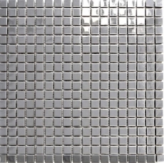 Alzatina a mosaico in acciaio inox argento alzatina lucida in acciaio inox MOS129-15G_f