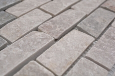 Piastrella a mosaico quarzite pietra naturale mattone quarzite alzatina cucina beige grigio MOS36-0208_f