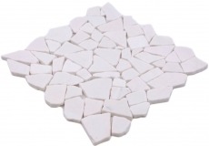 Piastrella a mosaico marmo pietra naturale cava Ciot bianco MOS44-0102_f